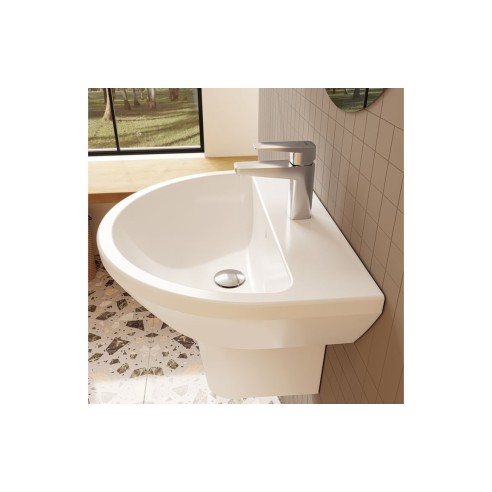 VitrA Integra 595x465mm 1TH Basin w/Overflow - White | Basin