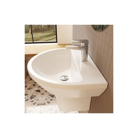 VitrA Integra 595x465mm 1TH Basin w/Overflow - White | Basin
