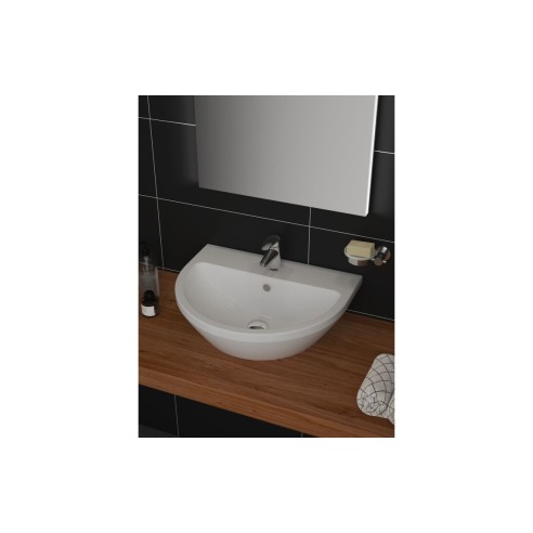 VitrA Integra 595x465mm 1TH Basin w/Overflow - White | Basin