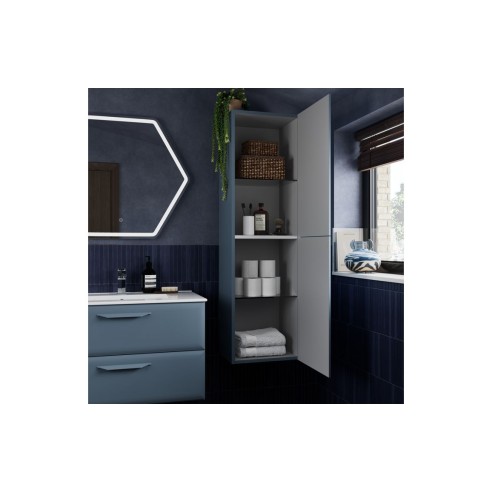 Casa 1210mm Wall Hung 4 Drawer Basin Unit w/2TH Basin - Matt