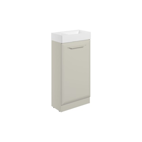 Casa 410mm Floor Standing 1 Door Cloakroom Basin Unit w/1TH