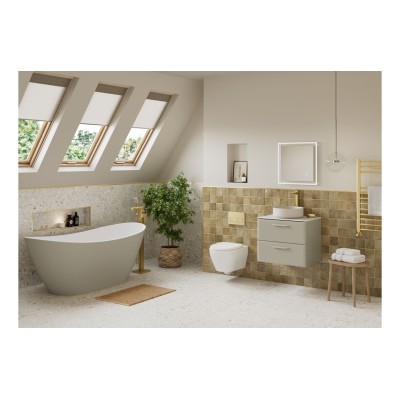 Casa 410mm Floor Standing 1 Door Cloakroom Basin Unit w/1TH 2