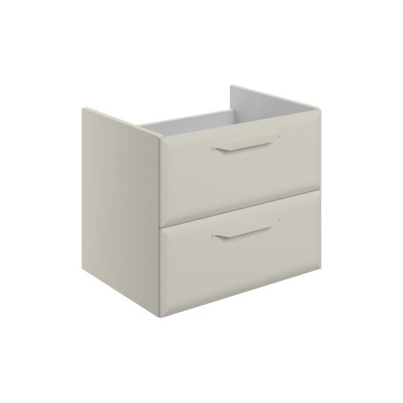 Casa 600mm Wall Hung 2 Drawer Basin Unit (No Top) - Matt Lat