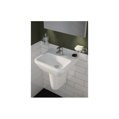 VitrA Integra 600x360mm 1TH Compact Basin w/Overflow - White 2