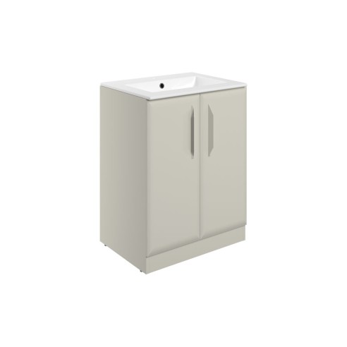 Casa 615mm Floor Standing 2 Door Basin Unit w/1TH Basin - Ma