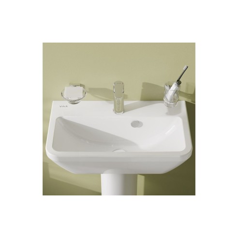 VitrA Integra 600x360mm 1TH Compact Basin w/Overflow - White
