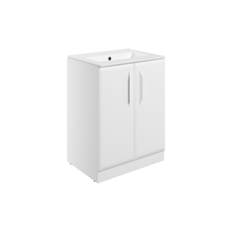 Casa 615mm Floor Standing 2 Door Basin Unit w/0TH Basin - Ma