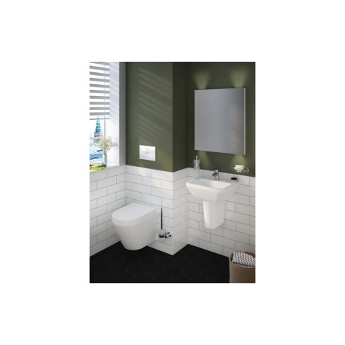VitrA Integra 600x360mm 1TH Compact Basin w/Overflow - White