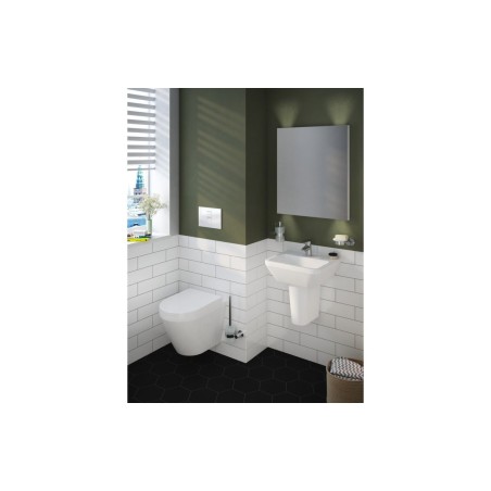 VitrA Integra 600x360mm 1TH Compact Basin w/Overflow - White