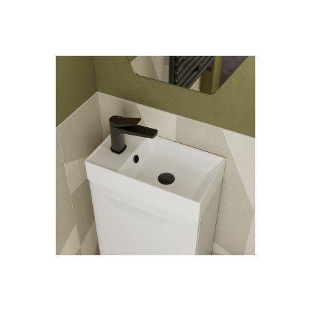 Casa 615mm Floor Standing 2 Door Basin Unit w/1TH Basin - Ma