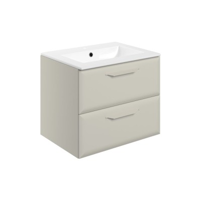 Casa 615mm Wall Hung 2 Drawer Basin Unit w/1TH Basin - Matt