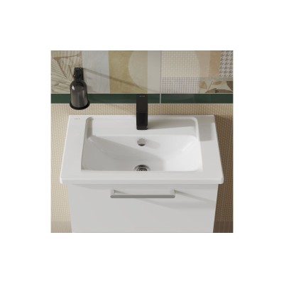VitrA Integra 600x385mm 1TH Compact Basin w/Overflow - White 2