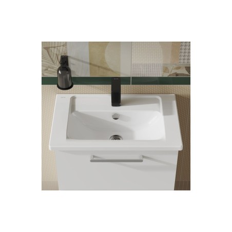 VitrA Integra 600x385mm 1TH Compact Basin w/Overflow - White