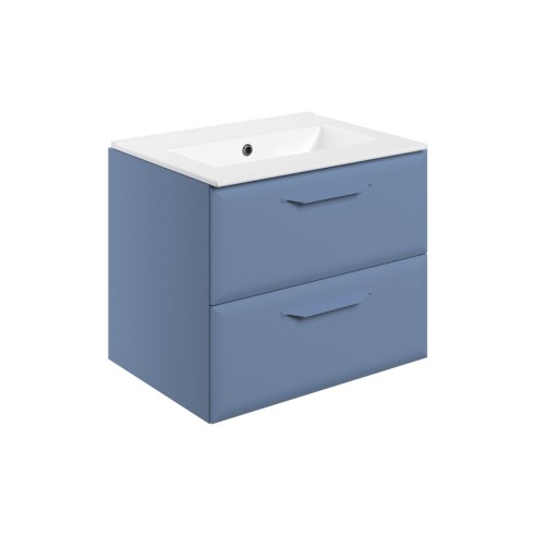 Casa 615mm Wall Hung 2 Drawer Basin Unit w/0TH Basin - Matt