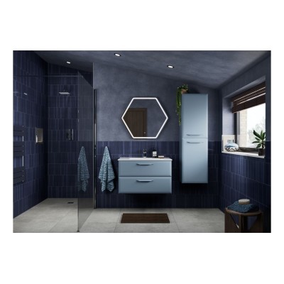 Casa 615mm Wall Hung 2 Drawer Basin Unit w/0TH Basin - Matt 2