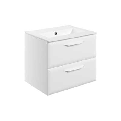 Casa 615mm Wall Hung 2 Drawer Basin Unit w/0TH Basin - Matt