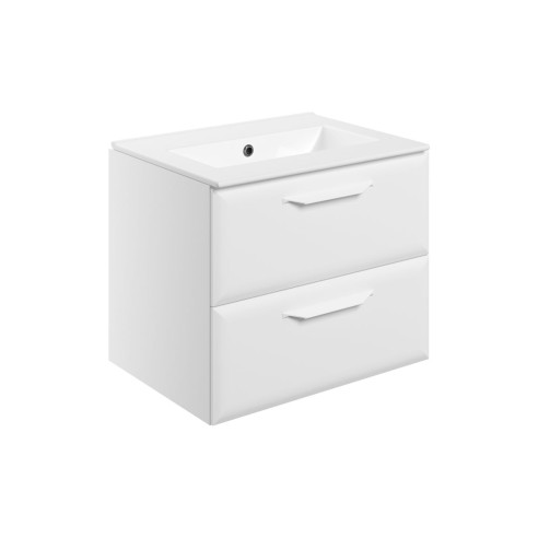 Casa 615mm Wall Hung 2 Drawer Basin Unit w/0TH Basin - Matt