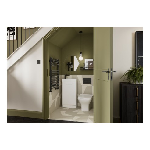 Casa 615mm Wall Hung 2 Drawer Basin Unit w/1TH Basin - Matt