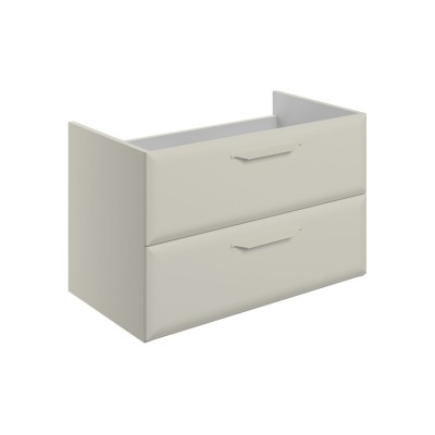 Casa 795mm Wall Hung 2 Drawer Basin Unit (No Top) - Matt Lat
