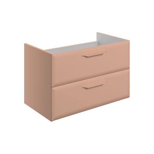 Casa 795mm Wall Hung 2 Drawer Basin Unit (No Top) - Matt Apr