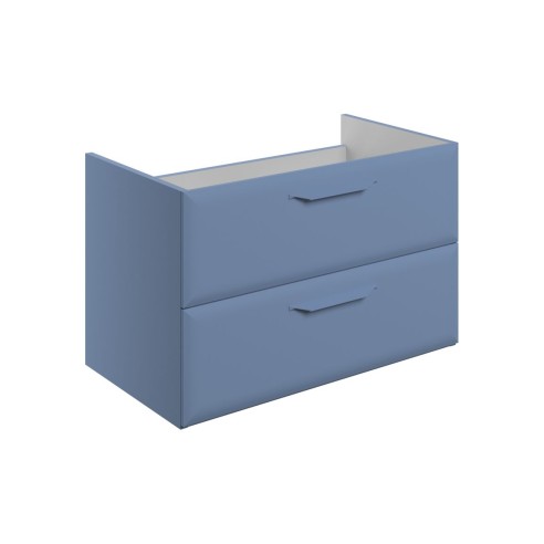 Casa 795mm Wall Hung 2 Drawer Basin Unit (No Top) - Matt Mis
