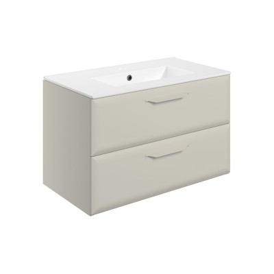 Casa 815mm Wall Hung 2 Drawer Basin Unit w/1TH Basin - Matt