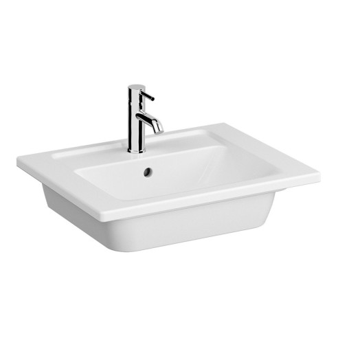 VitrA Integra 605x470mm 1TH Vanity Basin w/Overflow - White