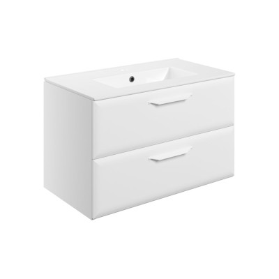Casa 815mm Wall Hung 2 Drawer Basin Unit w/1TH Basin - Matt