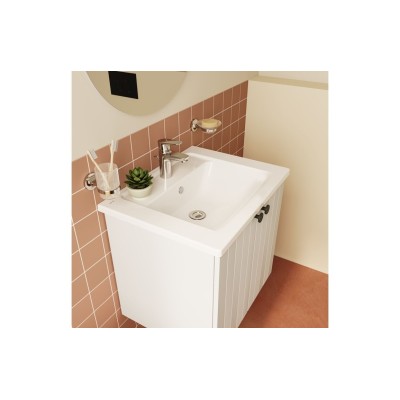 VitrA Integra 605x470mm 1TH Vanity Basin w/Overflow - White 2