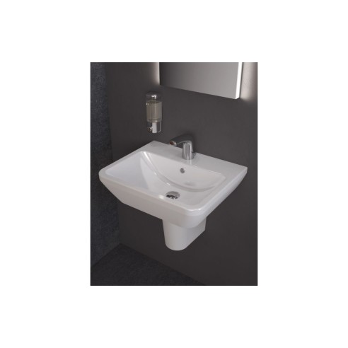 VitrA Integra 650x490mm 1TH Basin w/Overflow - White | Basin