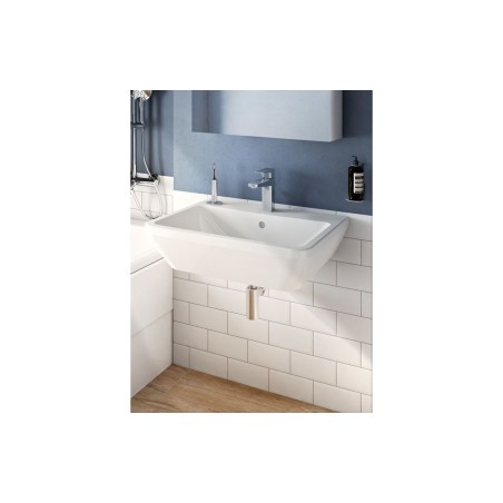 VitrA Integra 650x490mm 1TH Basin w/Overflow - White | Basin
