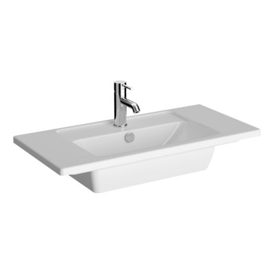 VitrA Integra 800x385mm 1TH Vanity Basin w/Overflow - White