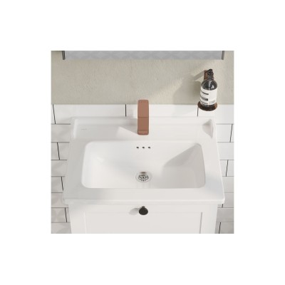 VitrA Integra Classic 610x475mm 1TH Vanity Basin Only - Whit 2