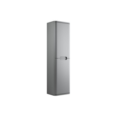 Lagos 350mm 2 Door Wall Hung Tall Unit - Matt Grey | Tall Un