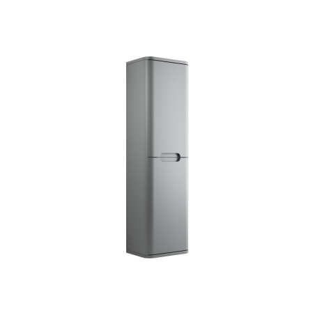 Lagos 350mm 2 Door Wall Hung Tall Unit - Matt Grey | Tall Un