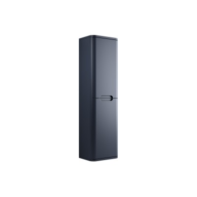 Lagos 350mm 2 Door Wall Hung Tall Unit - Matt Indigo | Tall