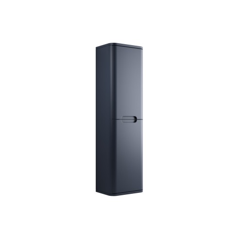 Lagos 350mm 2 Door Wall Hung Tall Unit - Matt Indigo | Tall