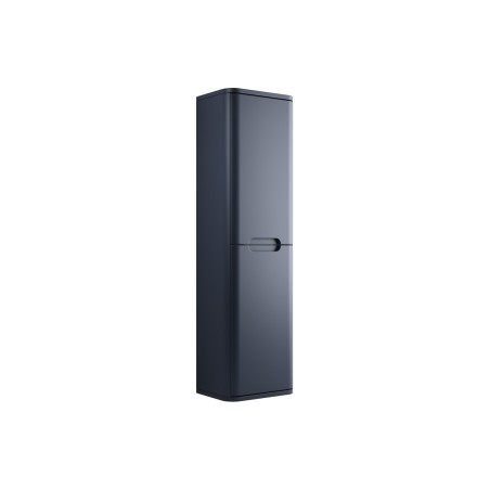 Lagos 350mm 2 Door Wall Hung Tall Unit - Matt Indigo | Tall