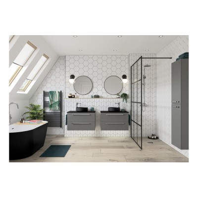 High Pressure Laminate Worktop (610x460x10mm) - Urban Black 2