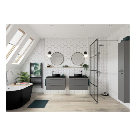 High Pressure Laminate Worktop (810x460x10mm) - Urban Black