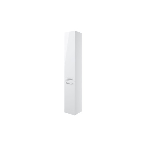 Valbom 350mm Floor Standing 2 Door Tall Unit - White Gloss |