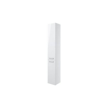Valbom 350mm Floor Standing 2 Door Tall Unit - White Gloss |