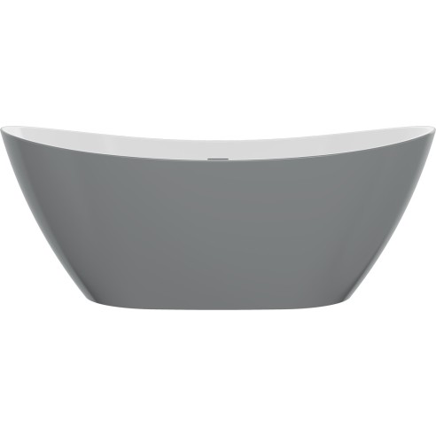 Bergamo Freestanding 1700x780x690mm Bath - Grey | Baths | Ba