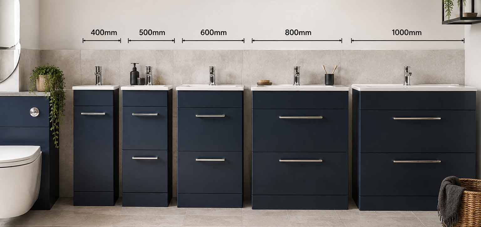 vanity unit sizes